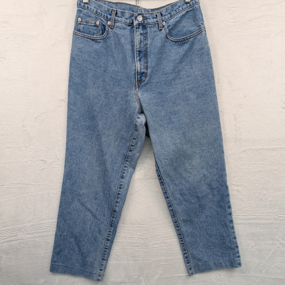 VTG Guess Jeans Men's 33x37 Blue Relaxed Tapered High Rise Denim Streetwear 90s